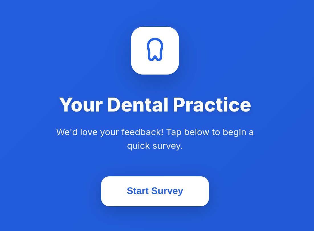 Patient Survey Welcome Screen