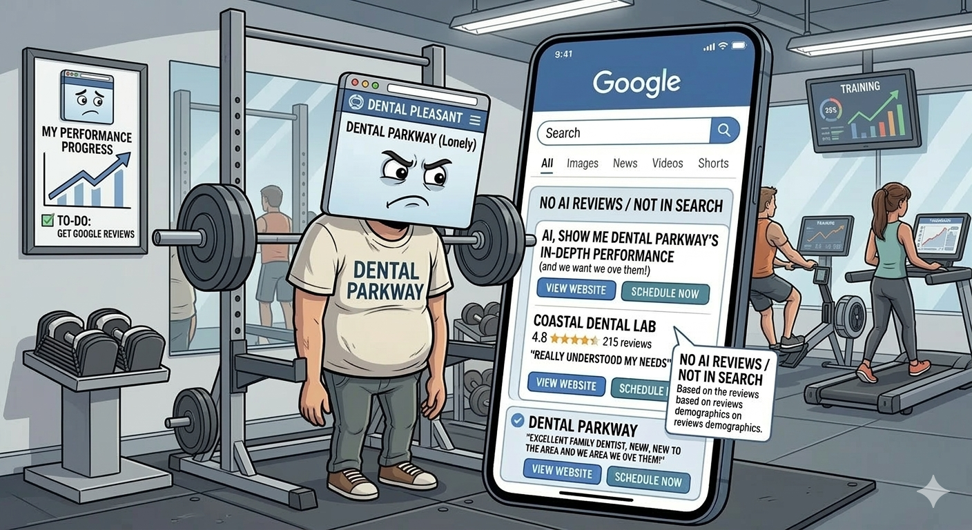 A struggling dental website that wants to improve