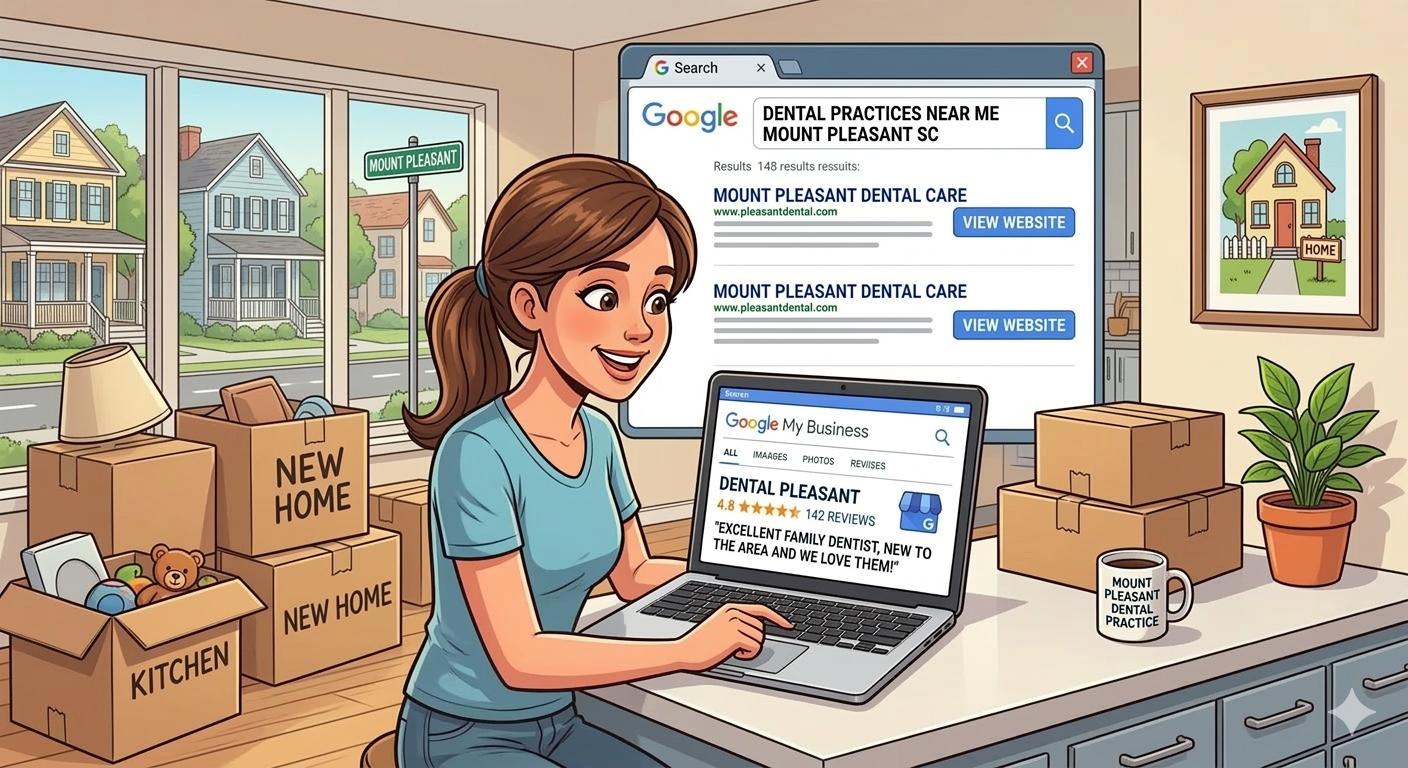New patient searching for a dentist online