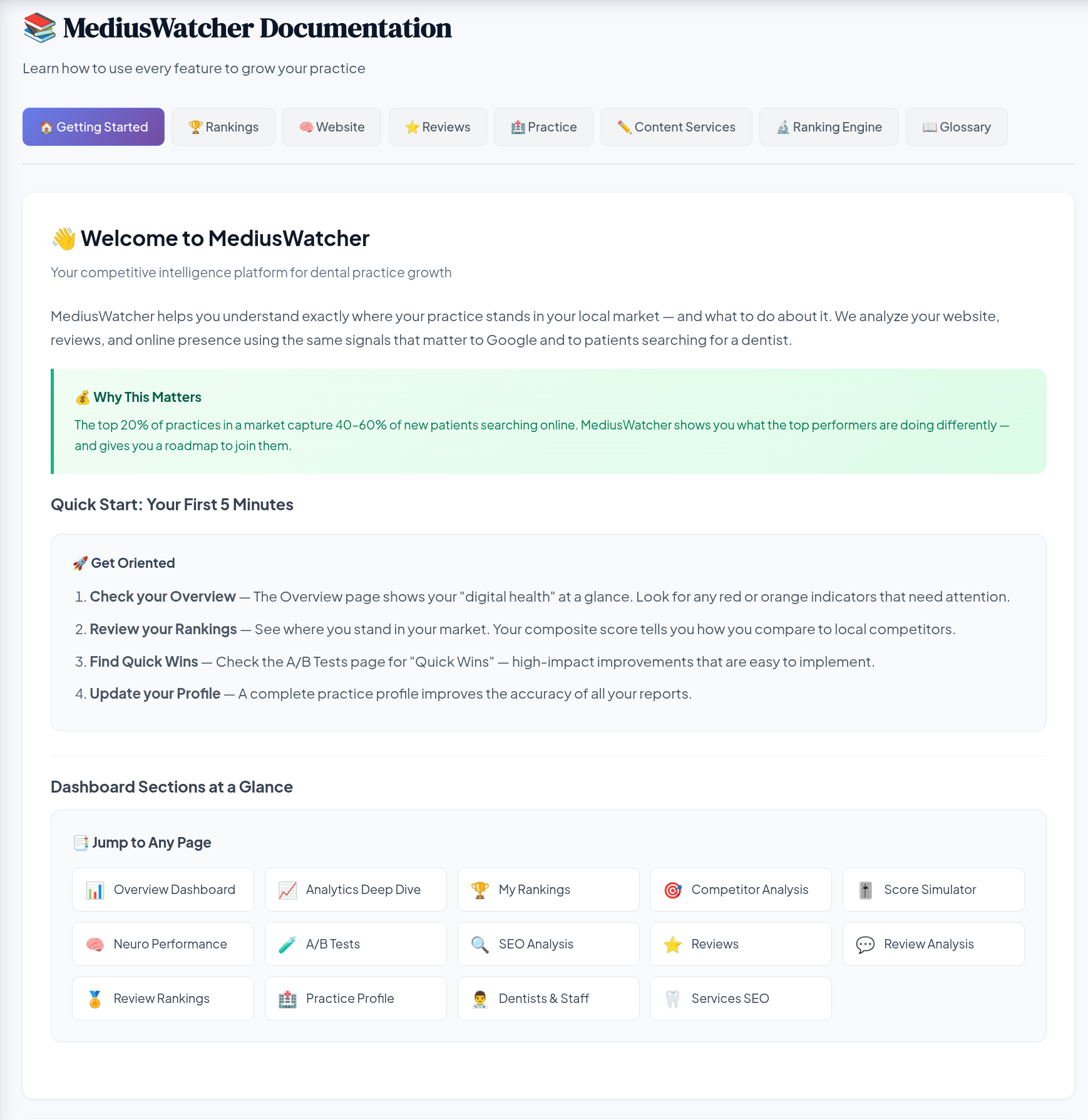 Documentation &mdash; Mediuswatcher
