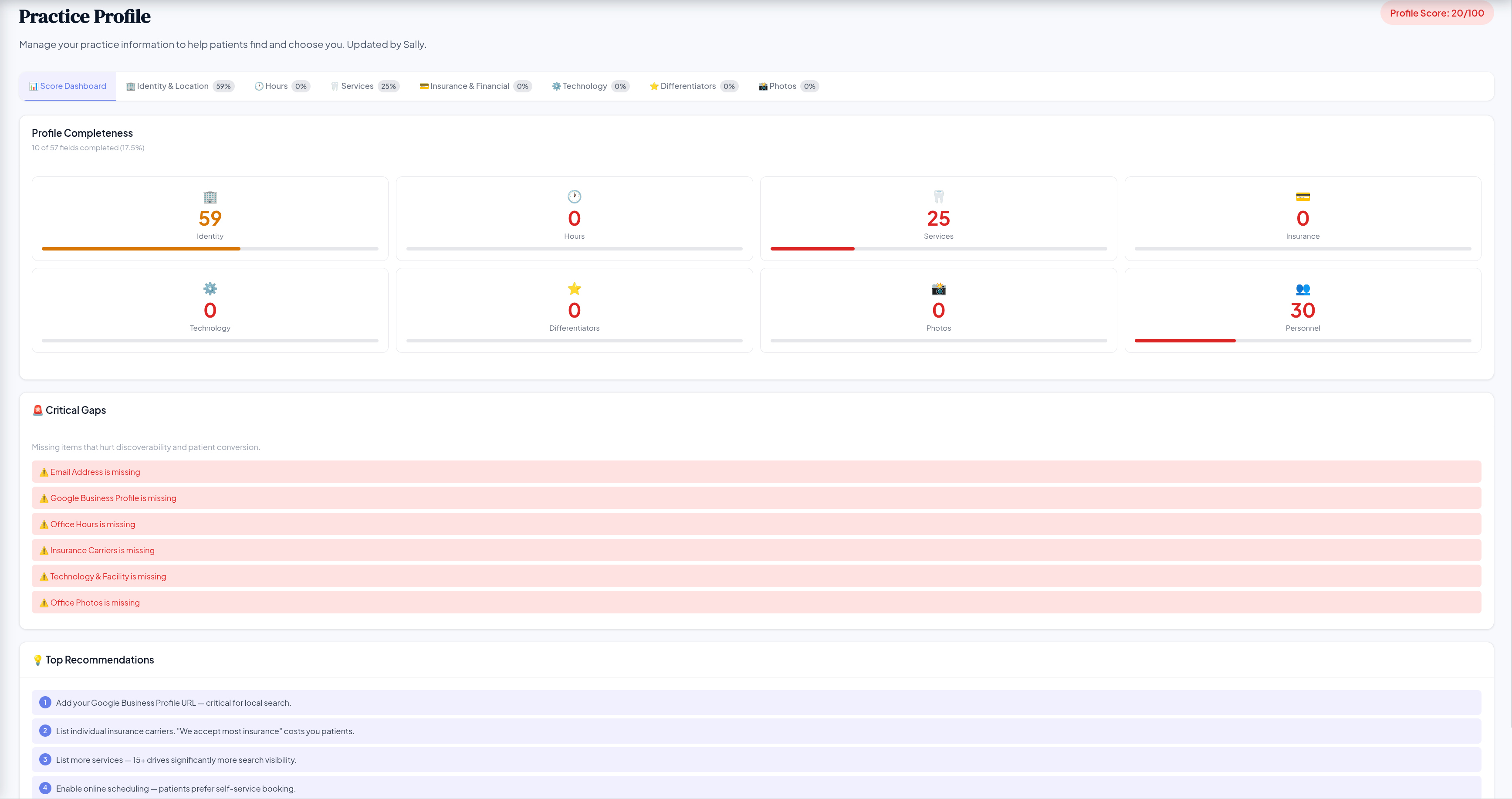 Practice Profile &mdash; Mediuswatcher